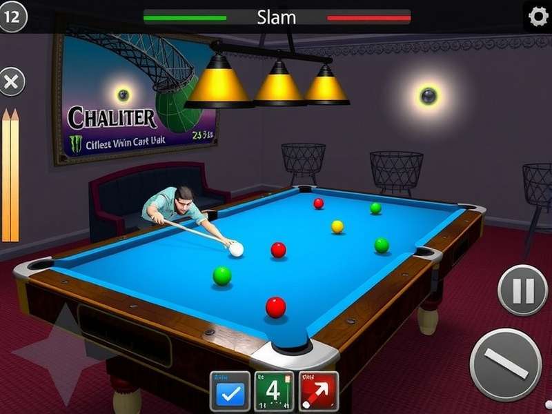 Elite Billiard Master game screenshot in Indian setting